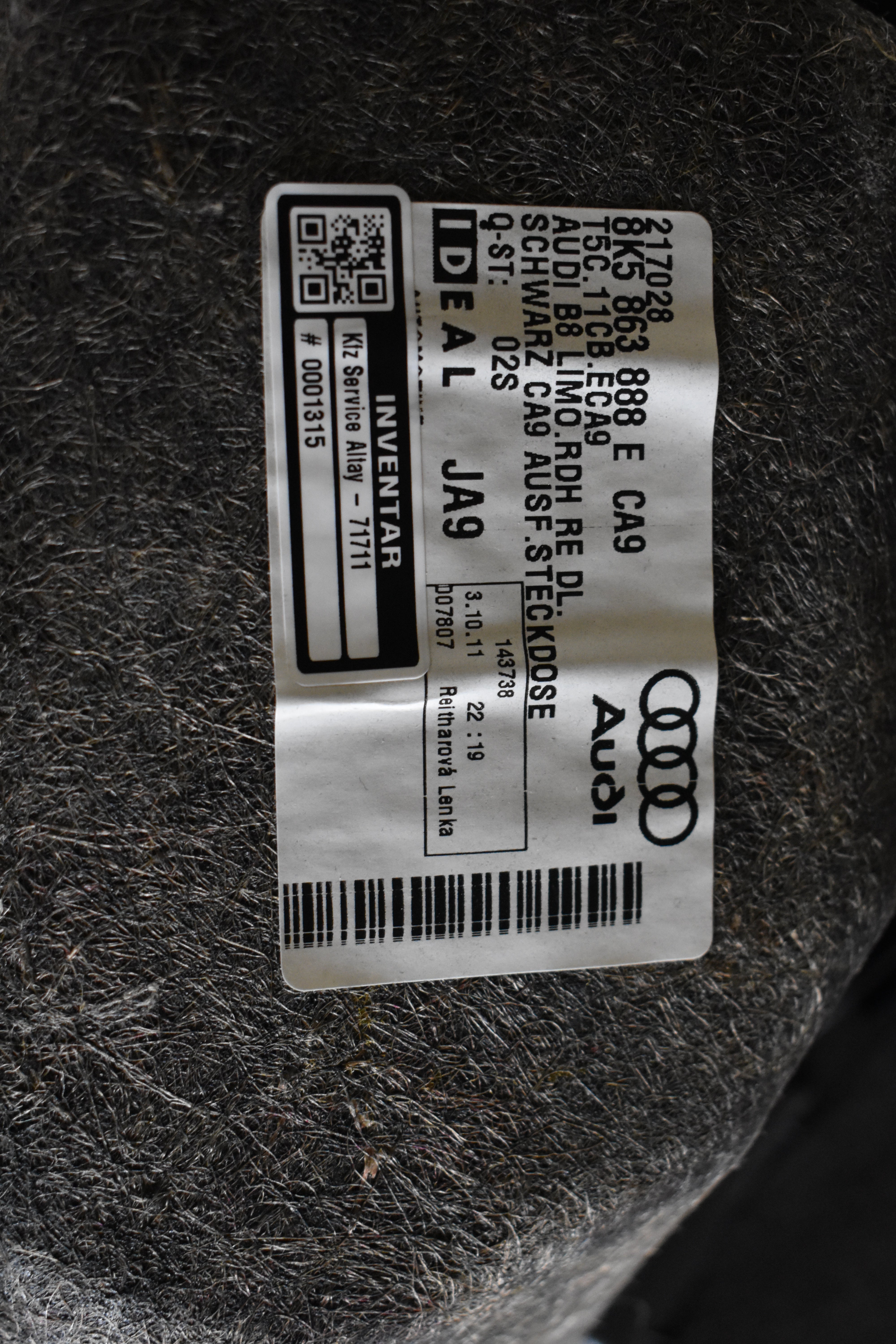 Audi A4 Kofferraumverkleidungen 8K5 863 888 E CA9