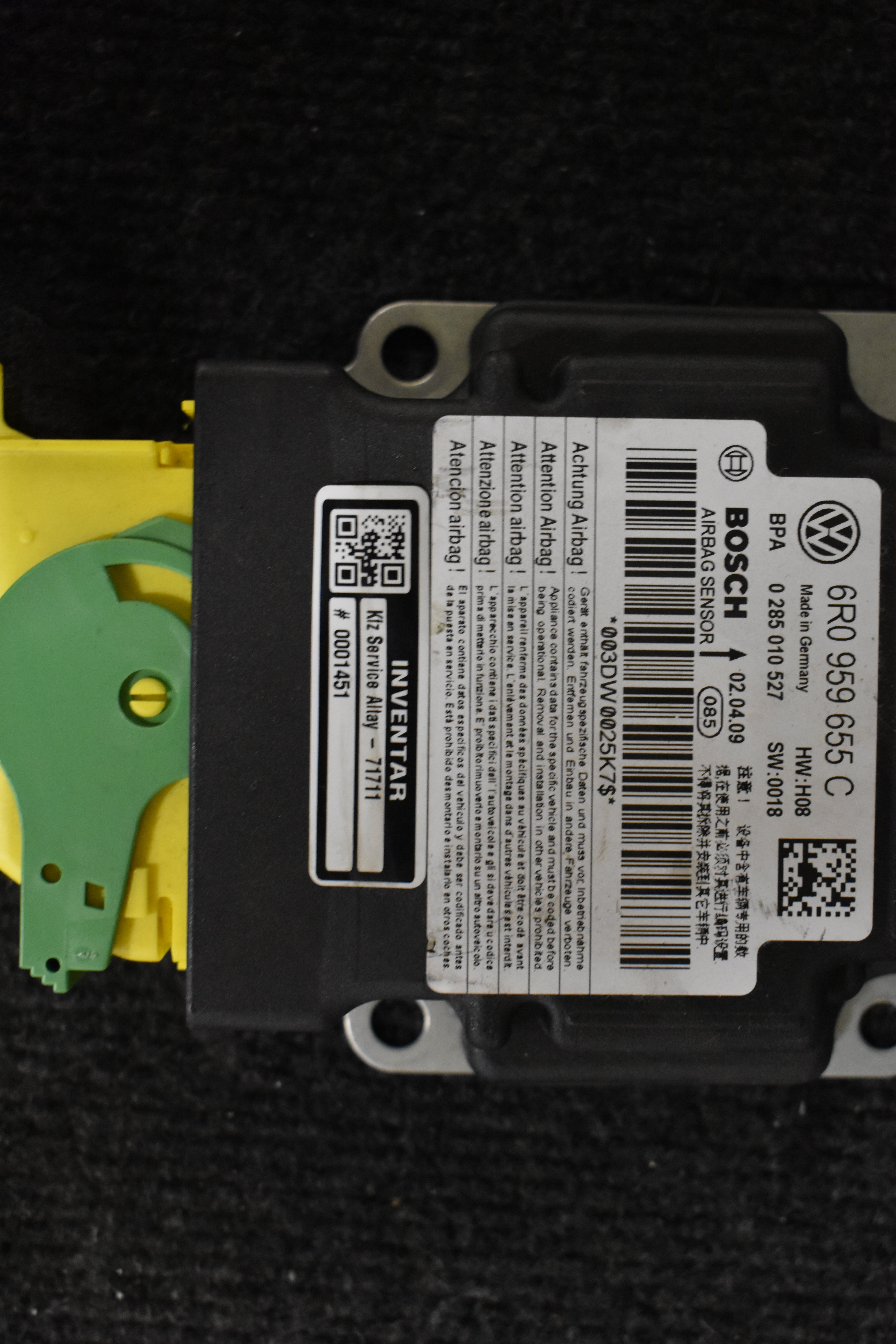 Volkswagen Polo Airbag Steuergeräte 6R0959655C