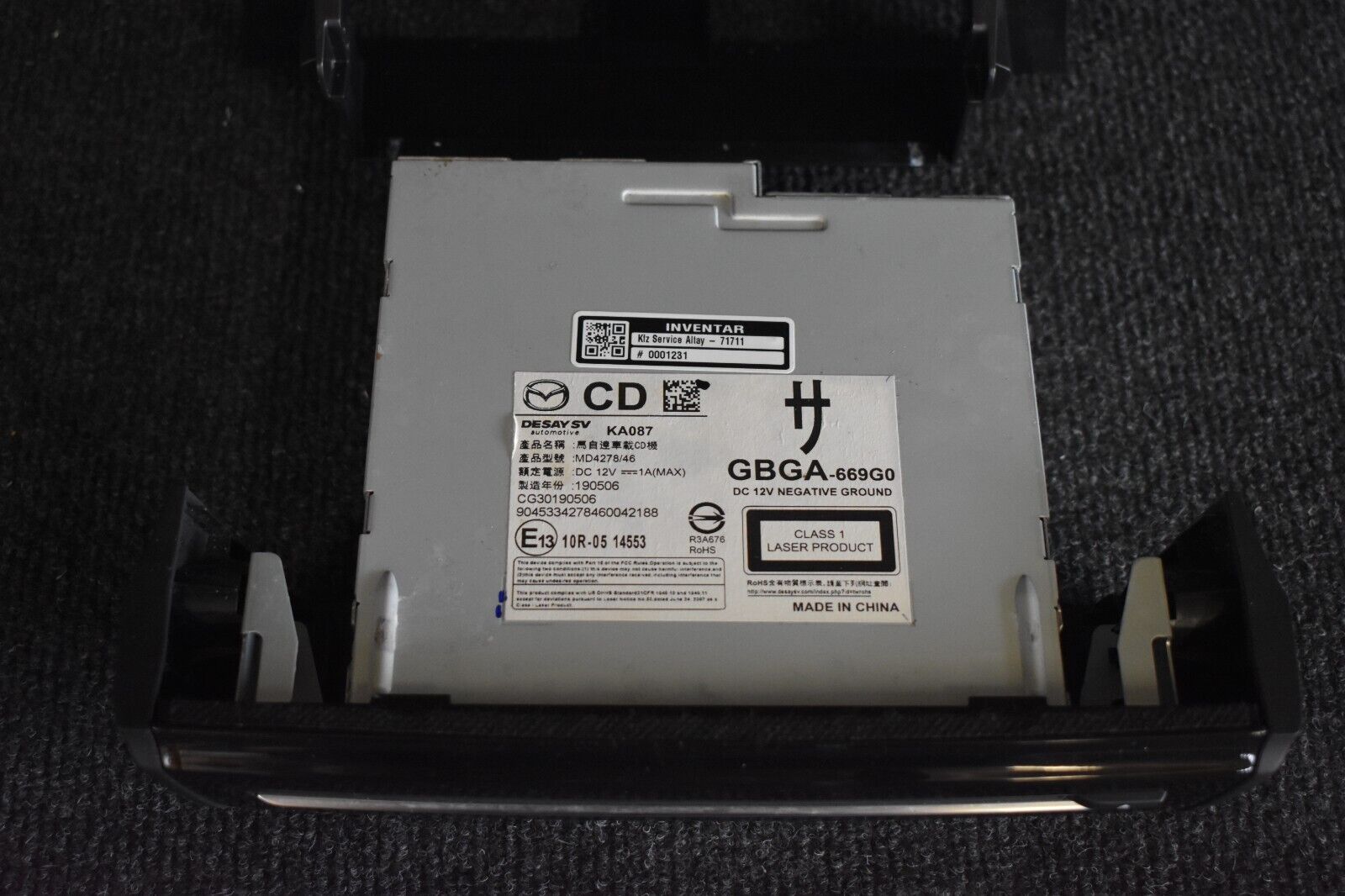 Mazda 6 / CX5 SKYACTIV-D 150 2019 CD-Player Laufwerk CD Player GBGA669G0