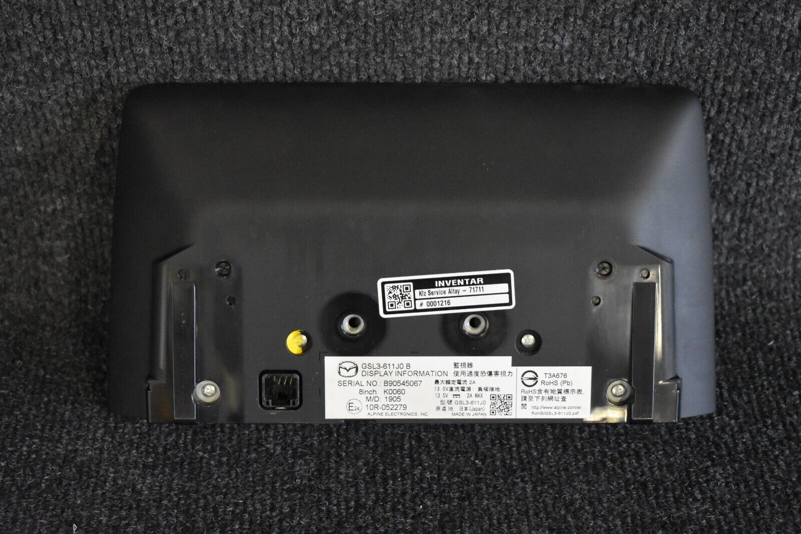 Mazda 6 / CX5 SKYACTIV-D 150 2019 Display Monitor Navi GSL3611J0