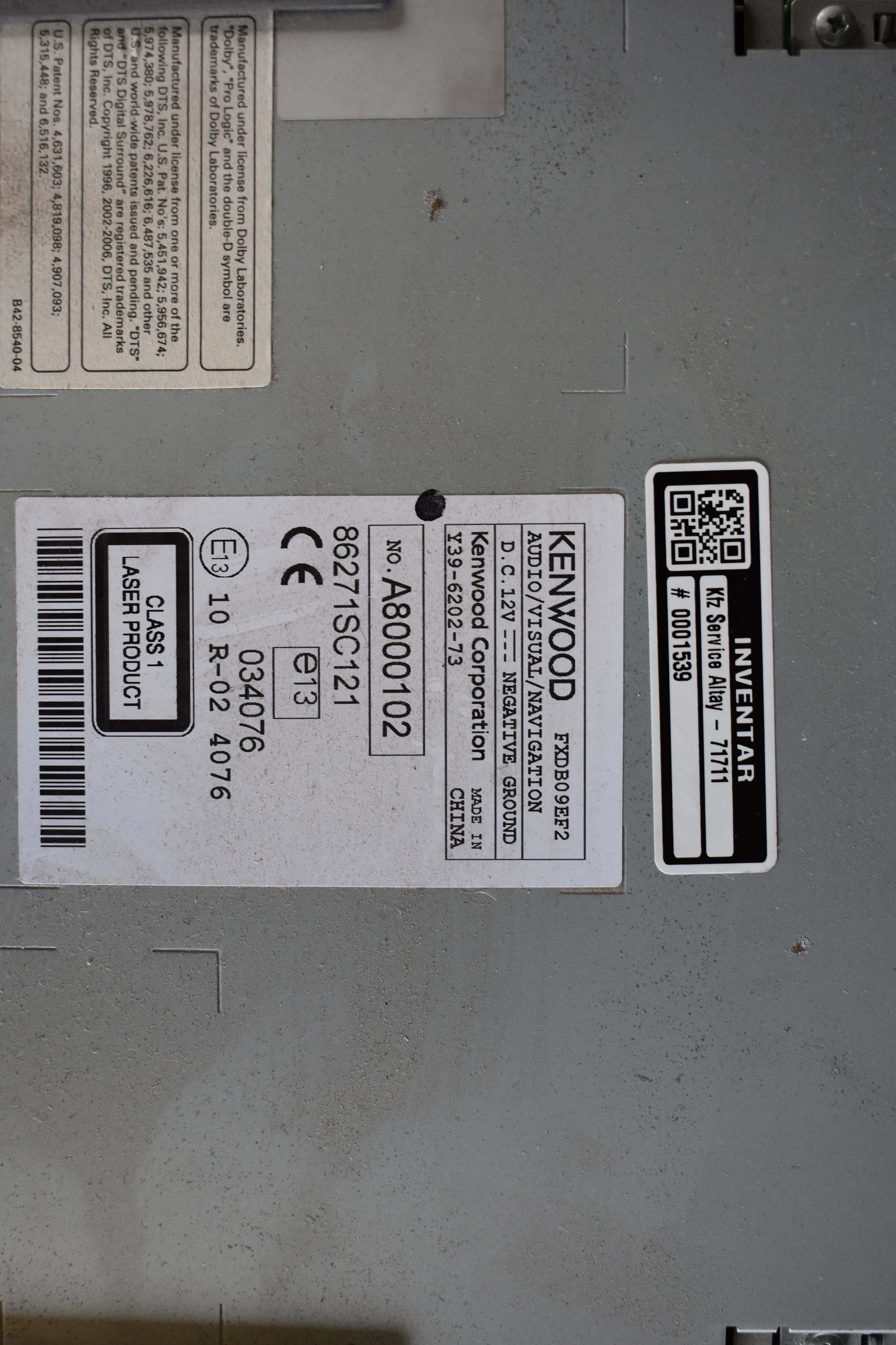 Subaru Forester 86271SC121 Radio/Navigationssystem-Kombination