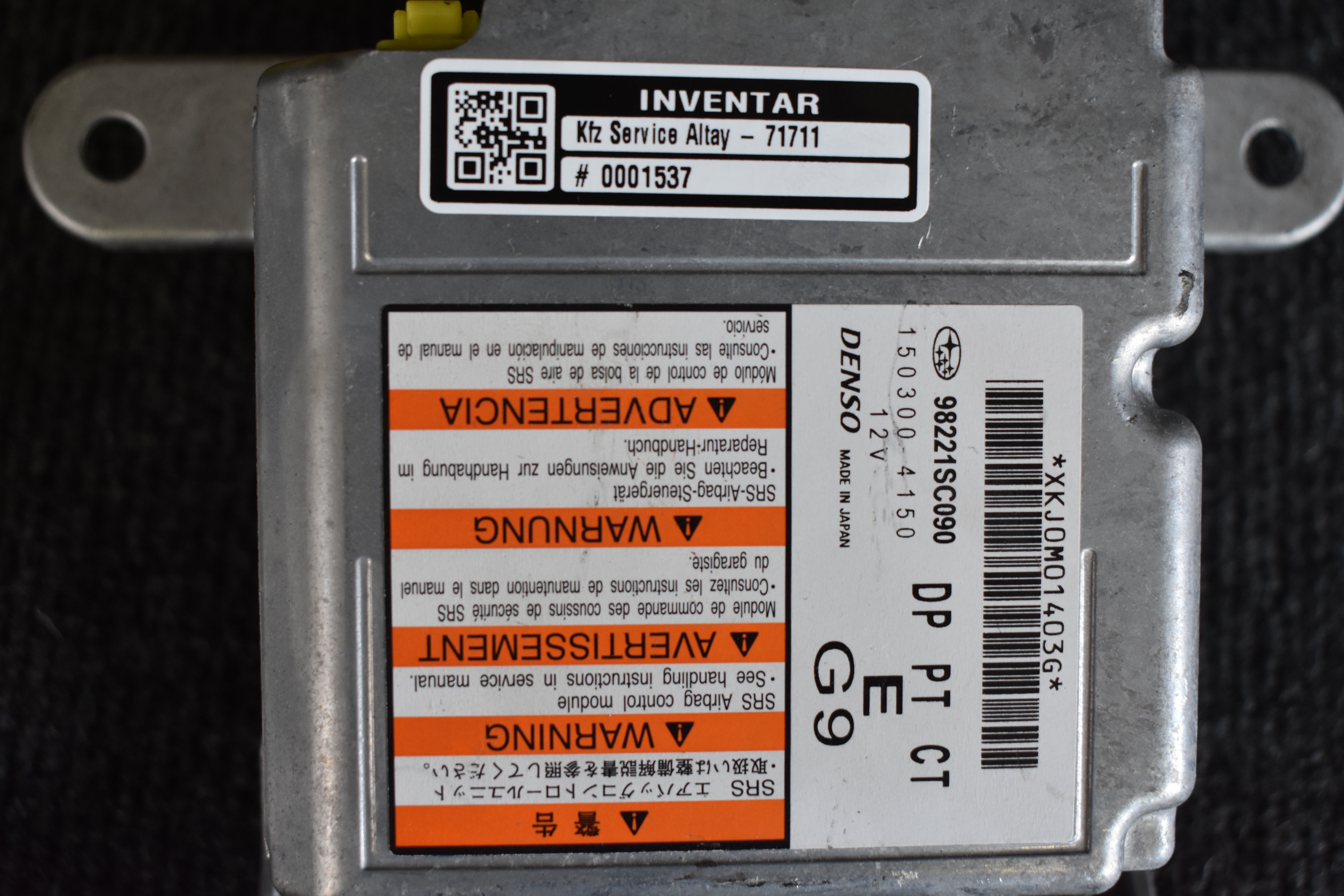 Subaru Forester 98221SC090 Steuergerät / BOSCH 0265005814 Sensor Querbeschleunigung