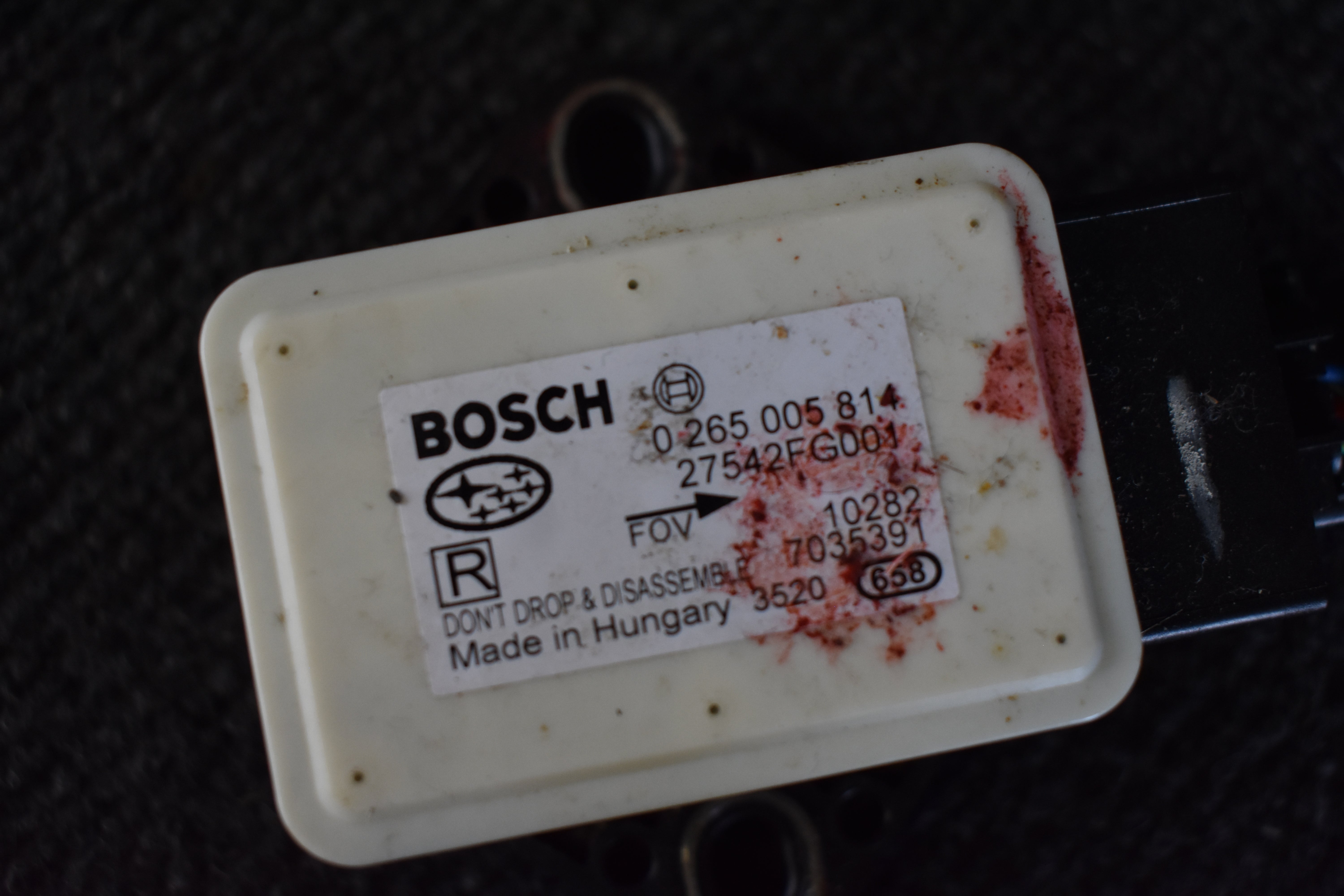 Subaru Forester 98221SC090 Steuergerät / BOSCH 0265005814 Sensor Querbeschleunigung