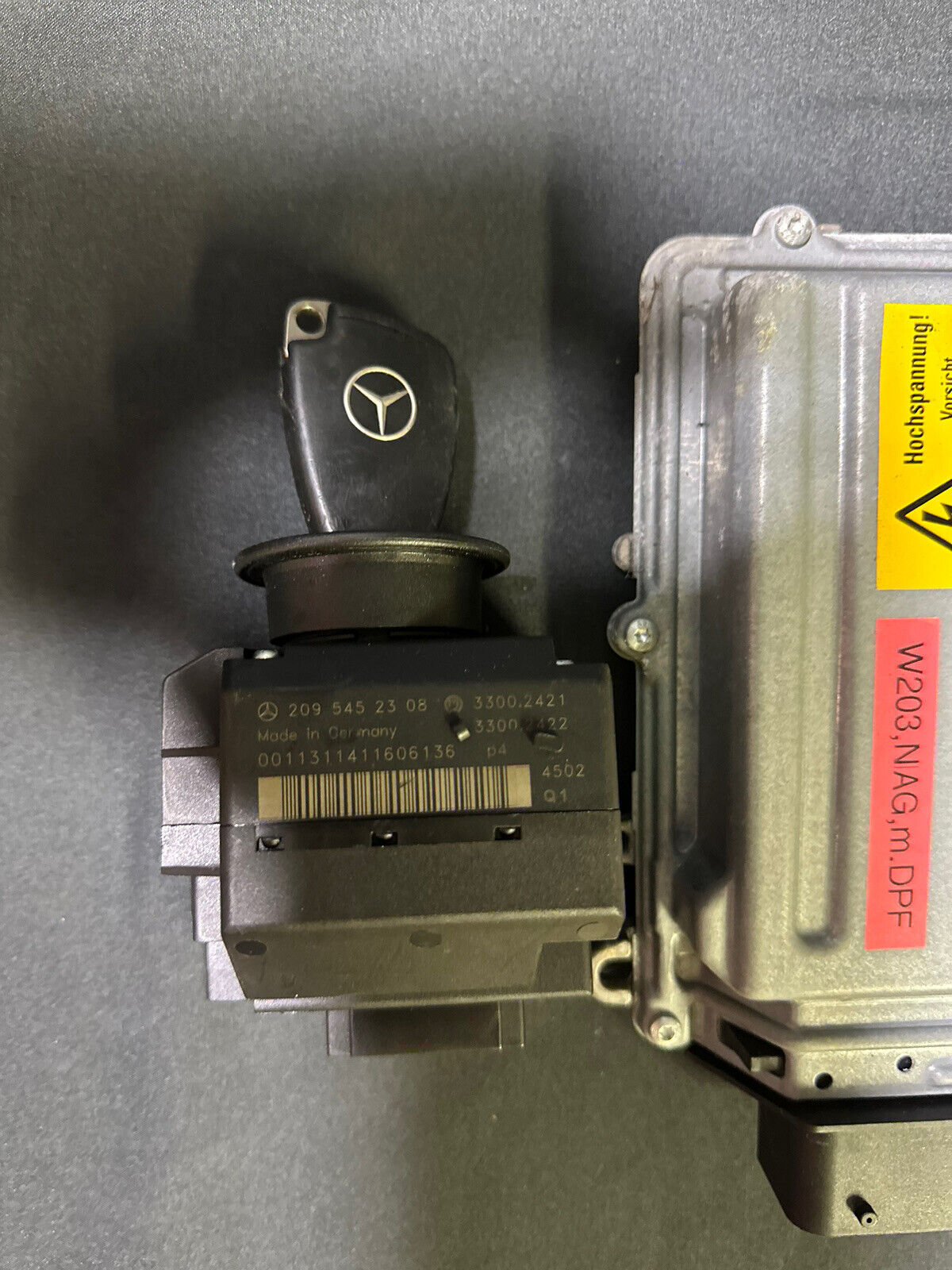 Mercedes Benz C-Klasse W203 320 CDI Motorsteuergerät - ELV - Zündschloss