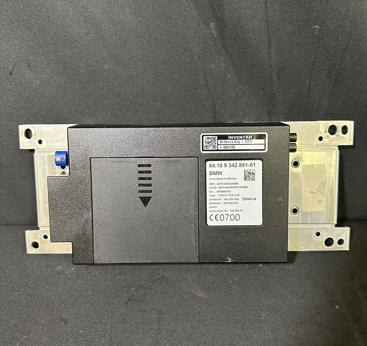 BMW F20 21 F22 F30 F80 F31 F34 F35 F32 F82 F33 Steuergerät Telematik 84109342881